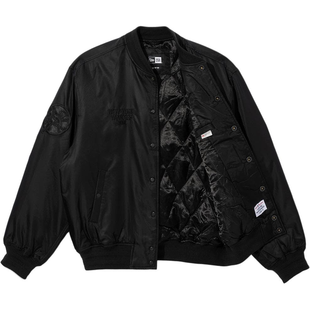 Куртка New Era x MLB FW24 Baseball Jacket Black — фото 2