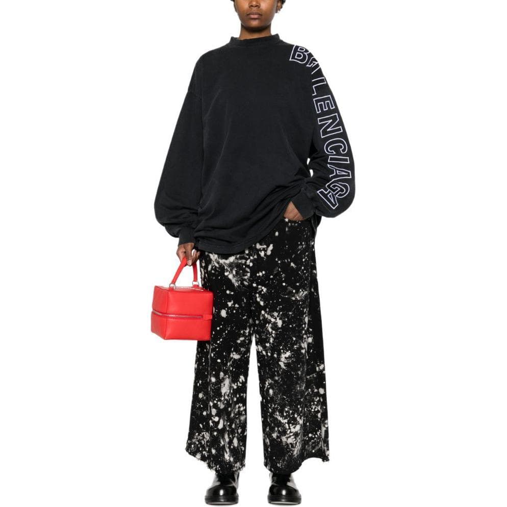 Худи Balenciaga Толстовка свободный крой мужской черный - изображение 7