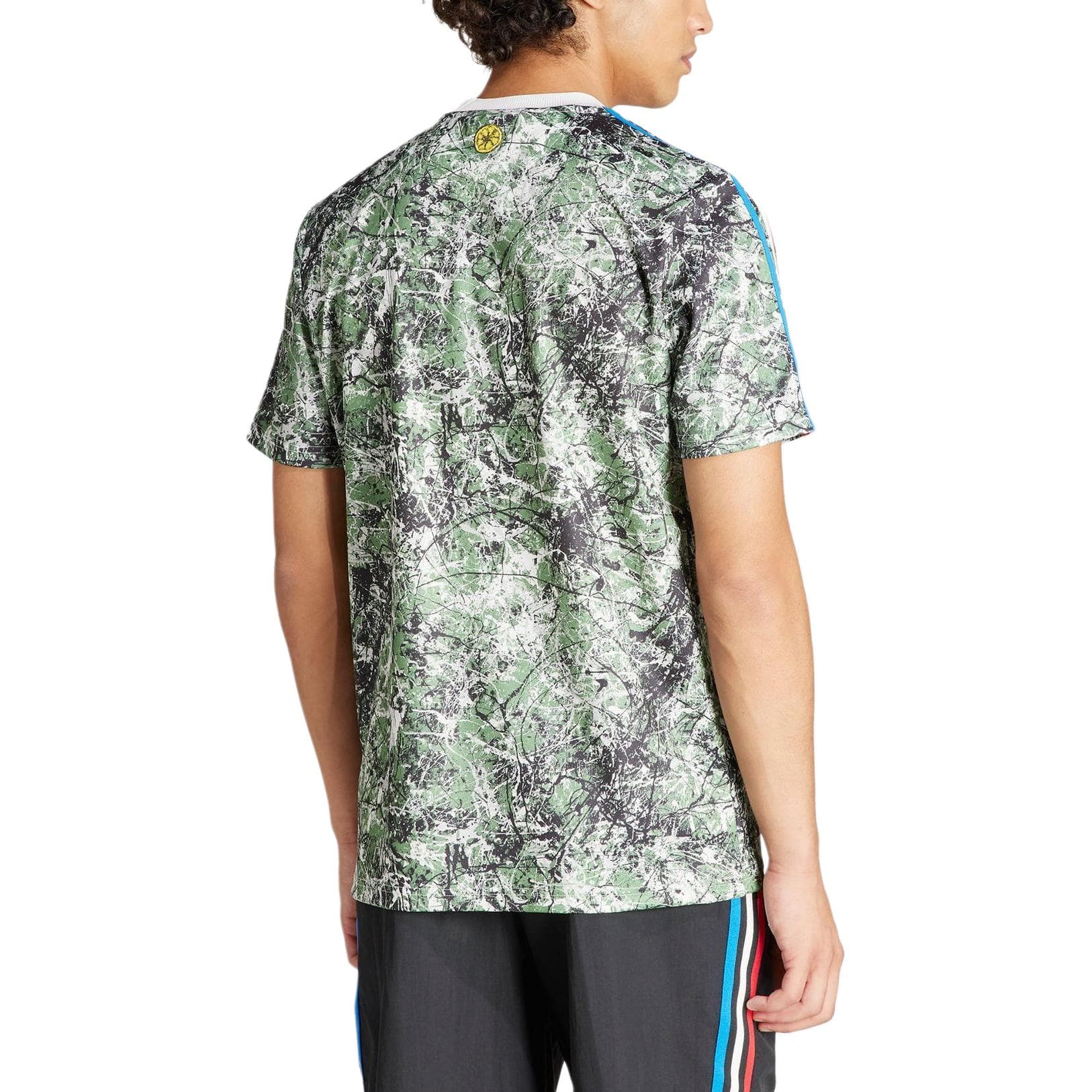 adidas Originals Manchester United Training Striped Tee Green - изображение 4