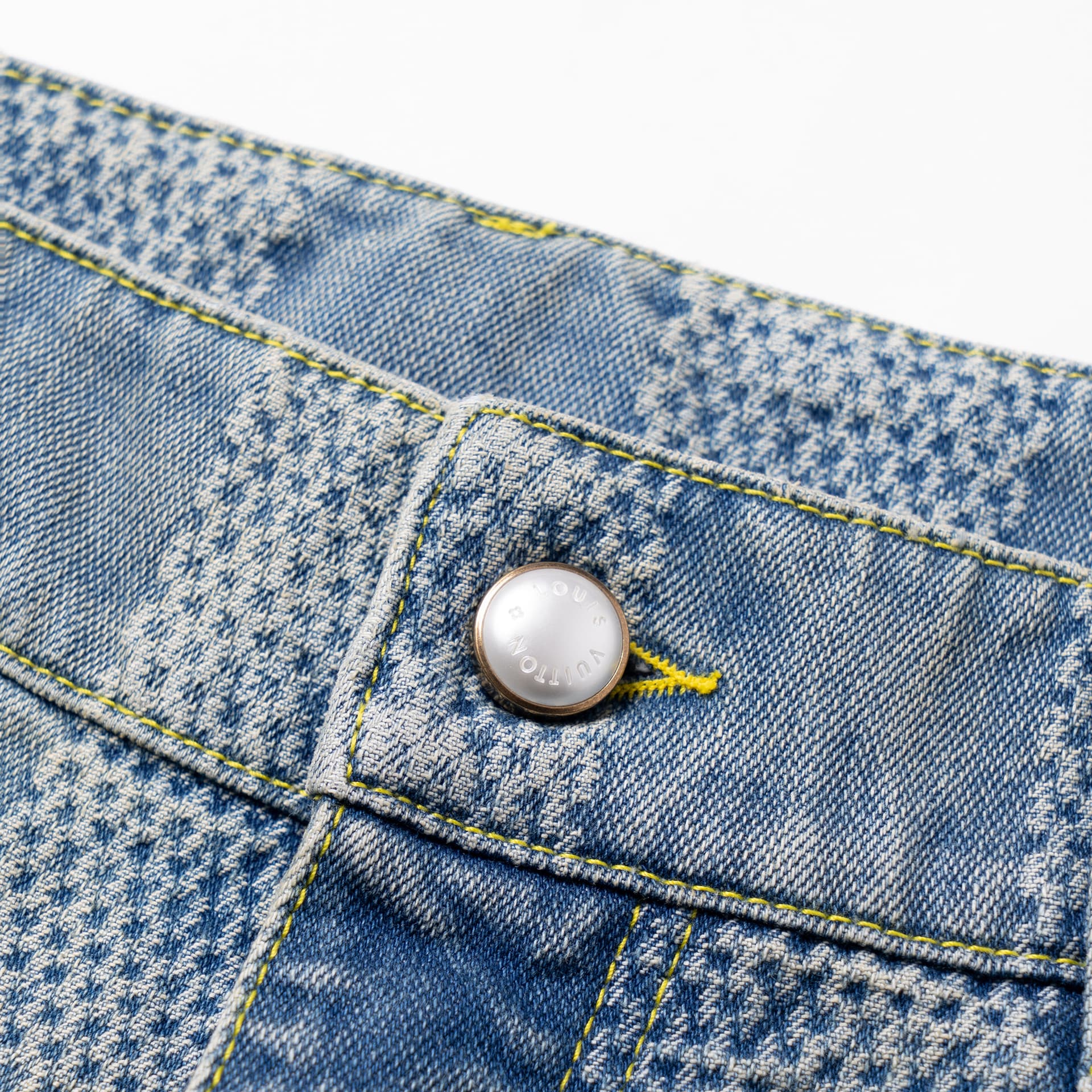 Штаны Louis Vuitton SS24 Flare Jeans Blue - изображение 7
