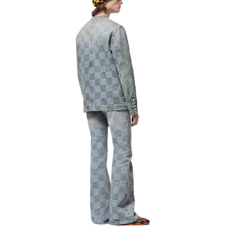 Штаны Louis Vuitton SS24 Flare Jeans Blue - изображение 5