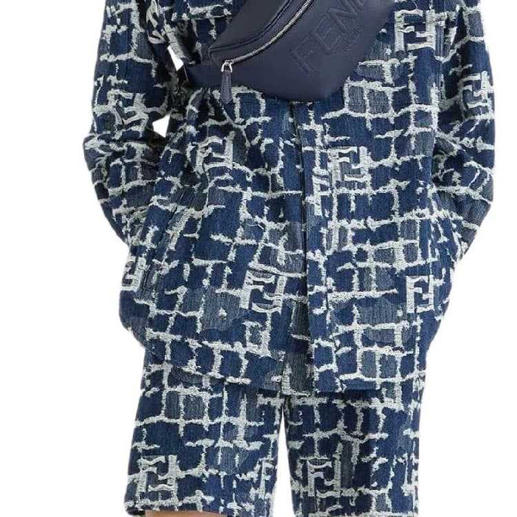 Джинсовая куртка Fendi SS24 Logo Denim Jacket - изображение 4