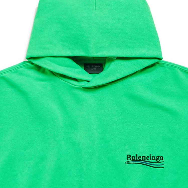 Худи Balenciaga FW23 Толстовка Свободного кроя Унисекс Зеленый - изображение 4