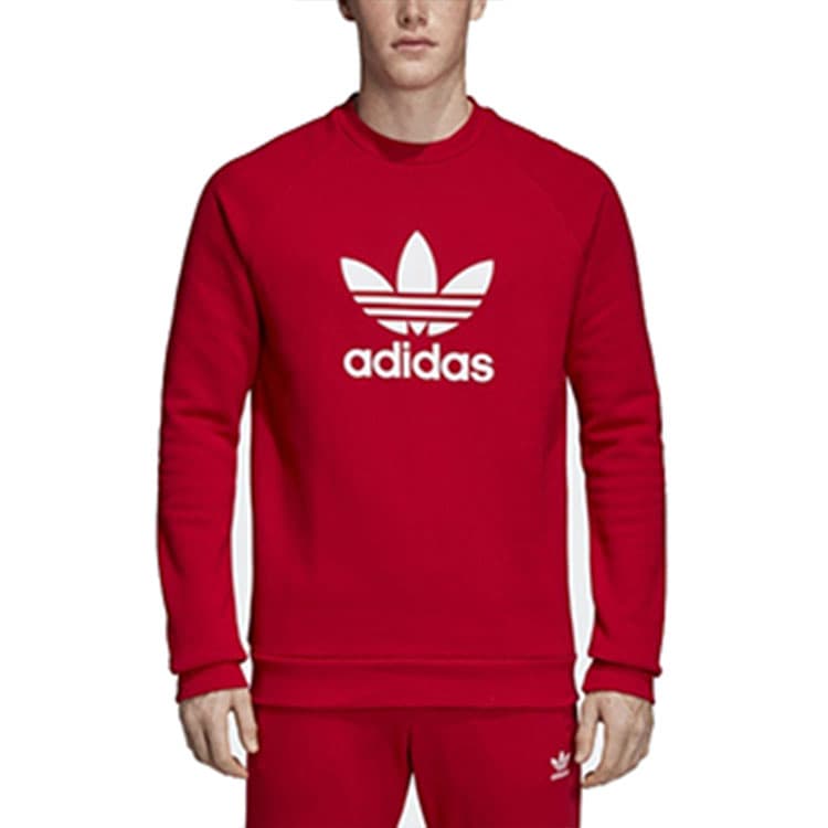 Худи adidas Trefoil Crew Red - изображение 2