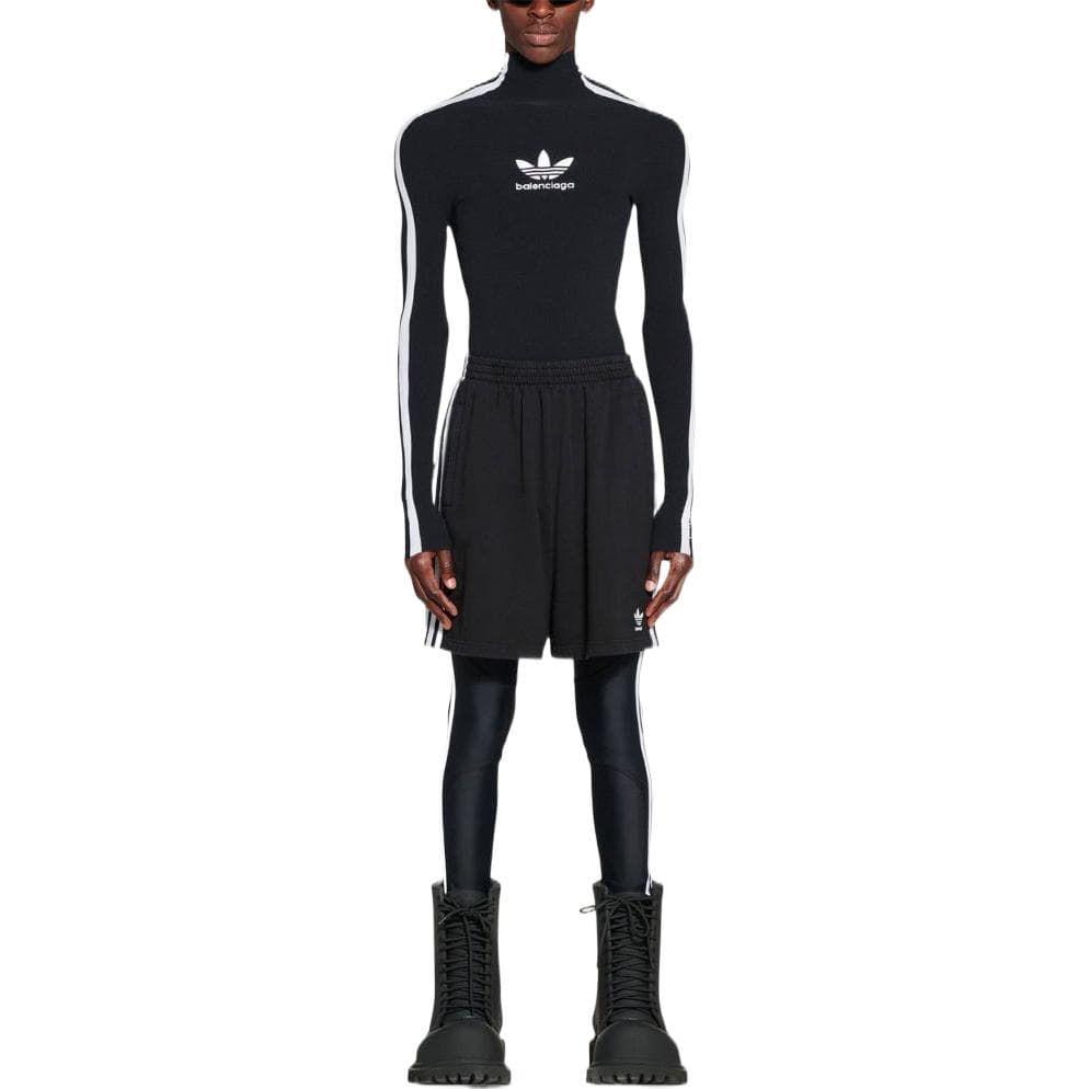 Шорты Balenciaga x adidas FW22 Logo Stripe Shorts - изображение 5