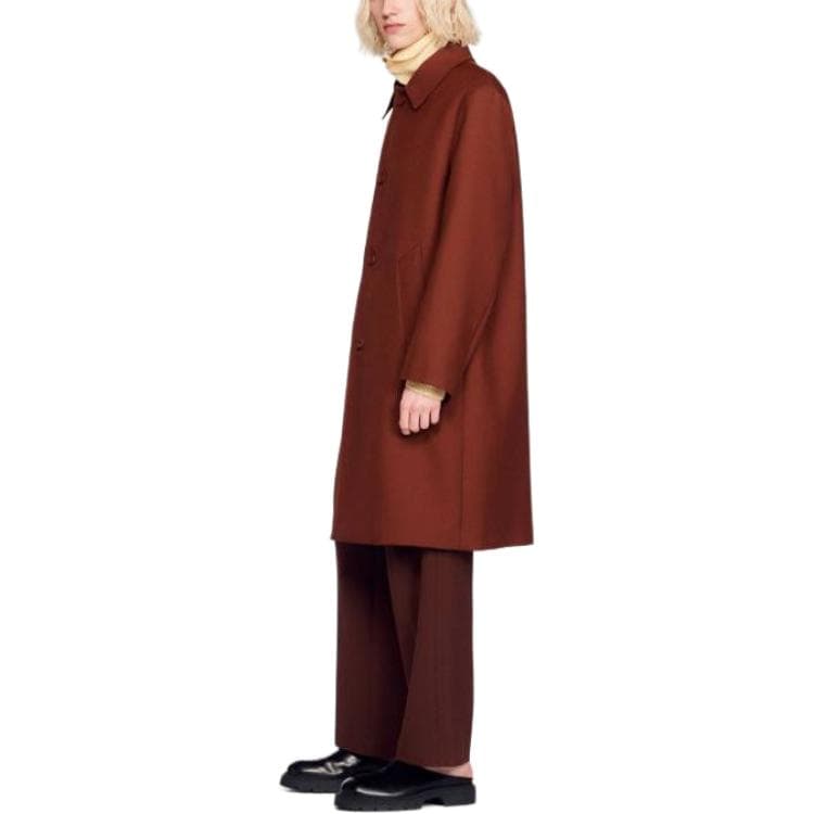 Пальто Sandro Large Overcoat - изображение 3