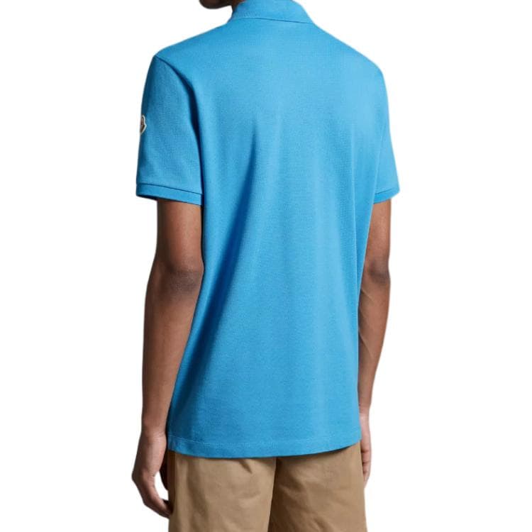 Поло Moncler Polo Shirt Blue - изображение 4