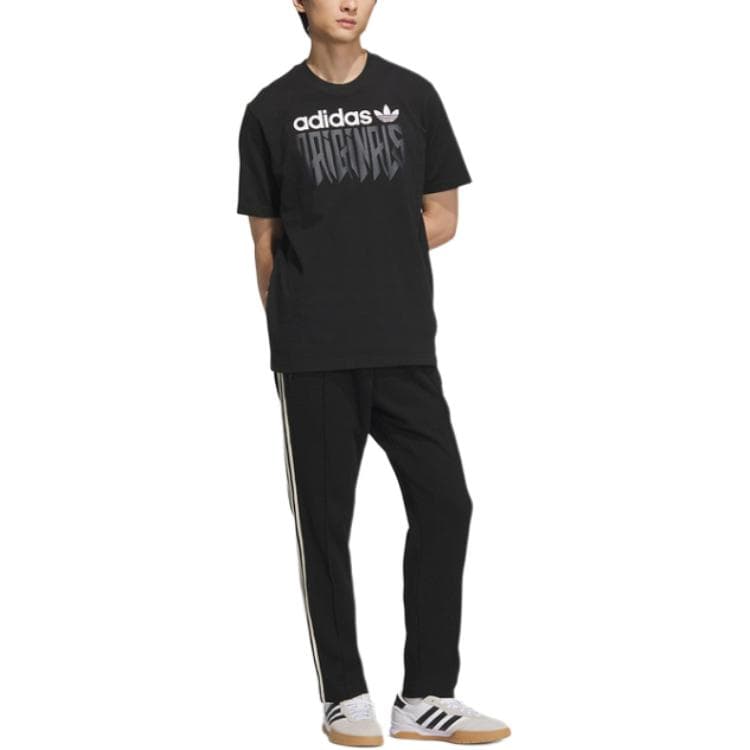 Штаны Adidas Originals ADICOLOR TRACK Повседневные штаны Унисекс Черные - изображение 2
