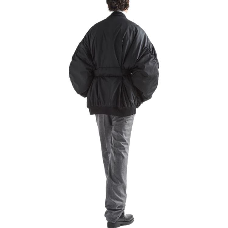 Куртка Prada FW22 Belted Jacket Black - изображение 3