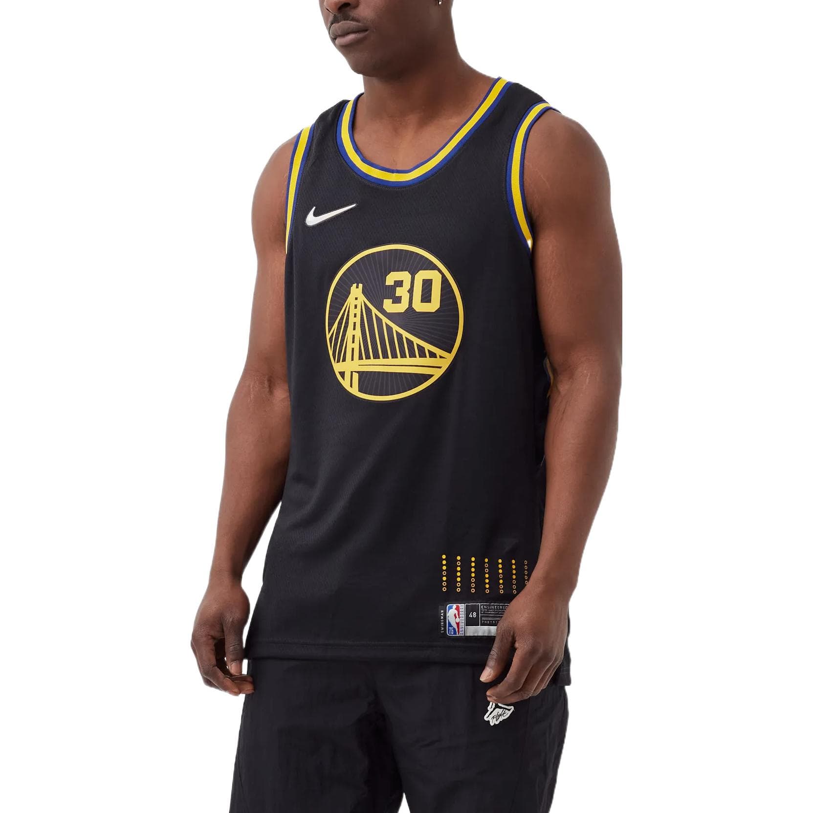 Баскетбольная майка Nike NBA City Edition 75th Anniversary Curry 30 Jersey Black - изображение 3