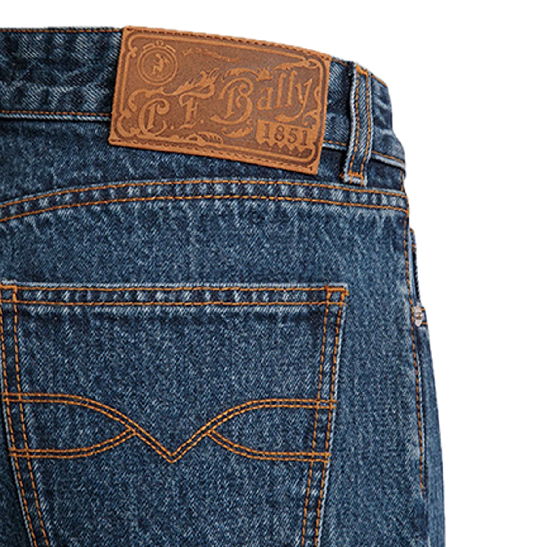 Джинсовые шорты BALLY SS24 Logo - изображение 3