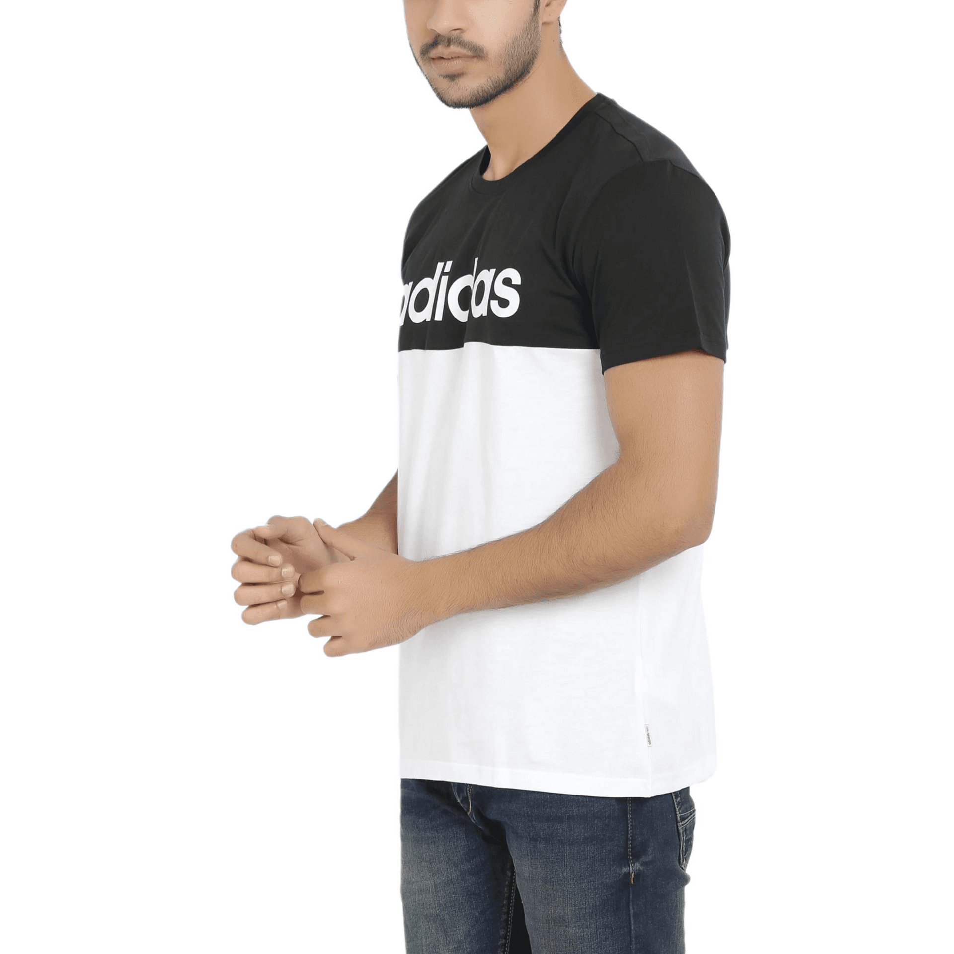 Футболка ADIDAS NEO Белый Мужской T-Рубашки - изображение 5