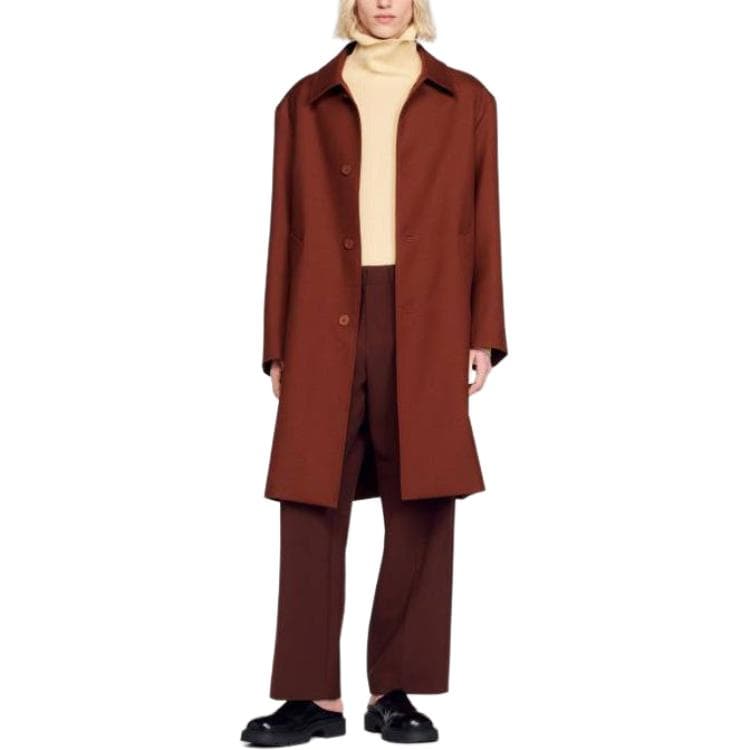 Пальто Sandro Large Overcoat - изображение 2