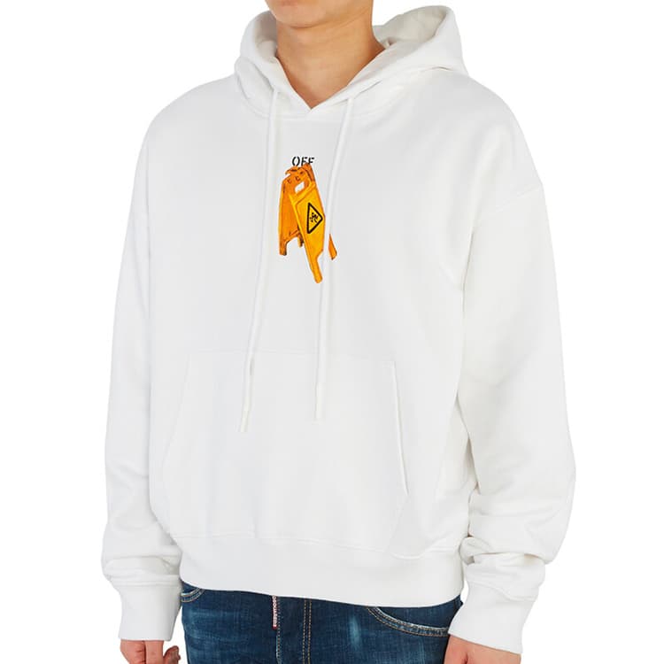 Худи OFF-WHITE Arrows Hoodie White - изображение 4