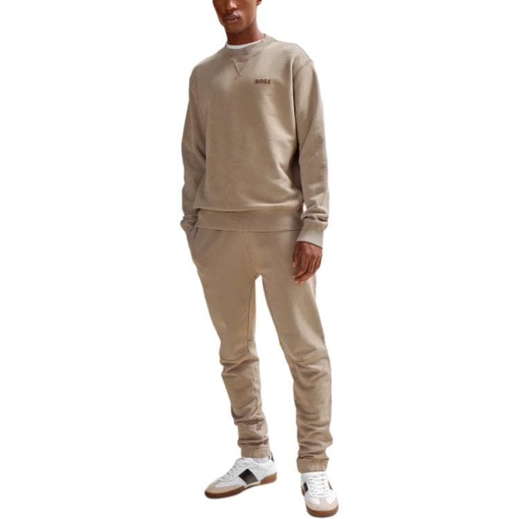Кофта HUGO BOSS Cotton-Terry Relaxed-Fit Sweatshirt With Logo Detail - изображение 2