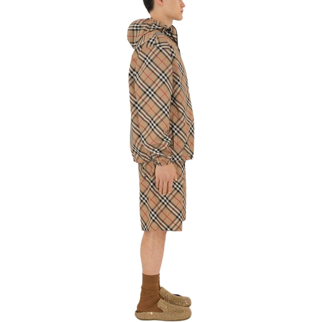Куртка Burberry Equestrian Logo Check Hooded Jacket - изображение 7