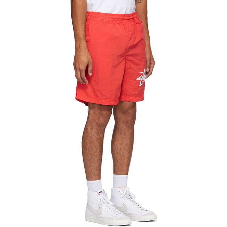 Шорты Stussy x Nike Logo Shorts Red - изображение 3