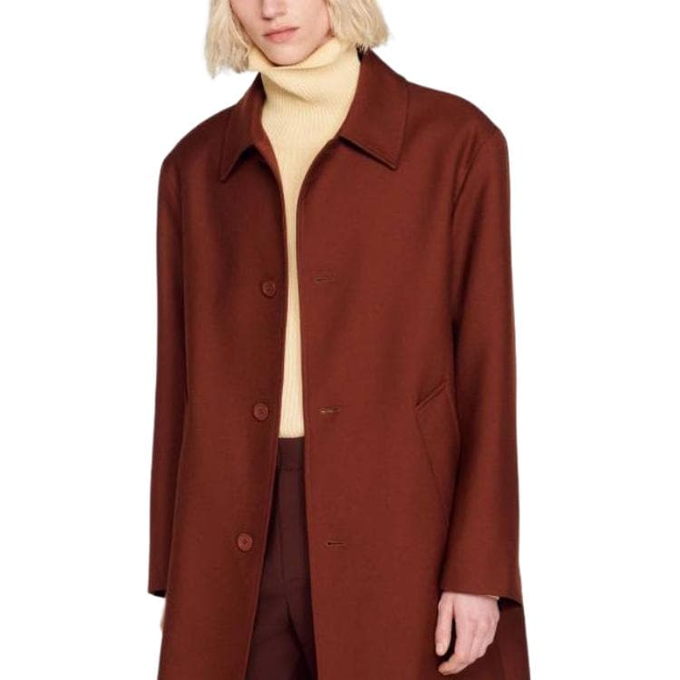 Пальто Sandro Large Overcoat - изображение 5