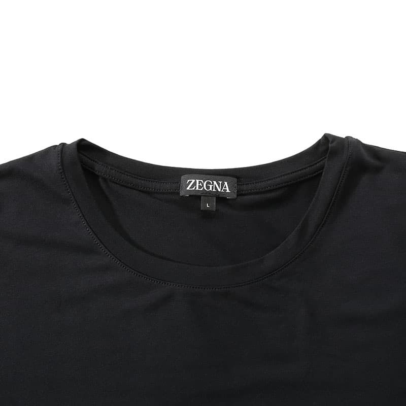 Футболка Zegna Black Stretch Modal T-Shirt T - изображение 6