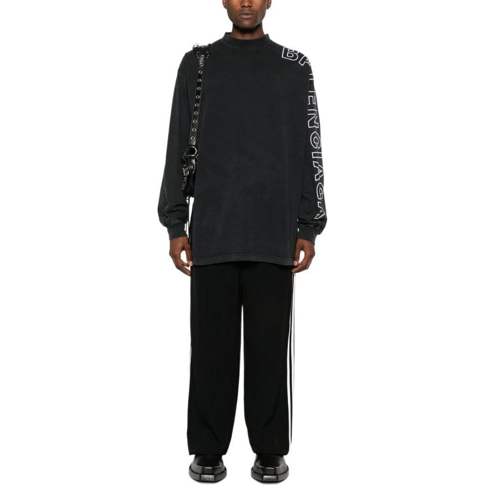 Худи Balenciaga Толстовка свободный крой мужской черный - изображение 9