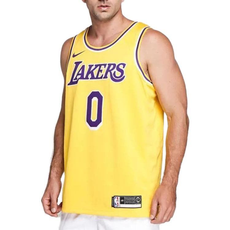 Баскетбольная майка Nike NBA Swingman Jersey Lakers Kuzma 0 Yellow - изображение 6