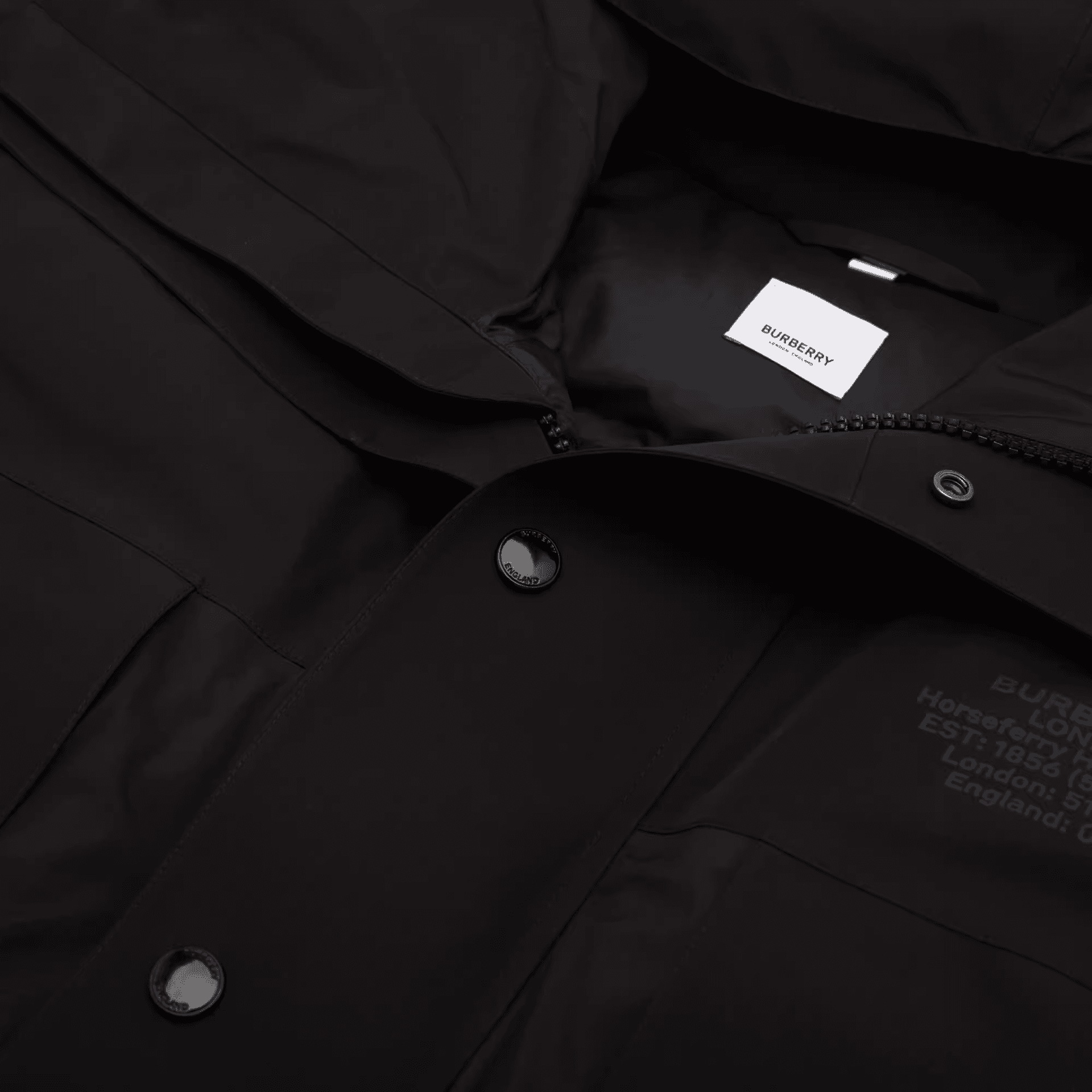 Зимняя куртка Burberry FW23 Black Down Jacket - изображение 4