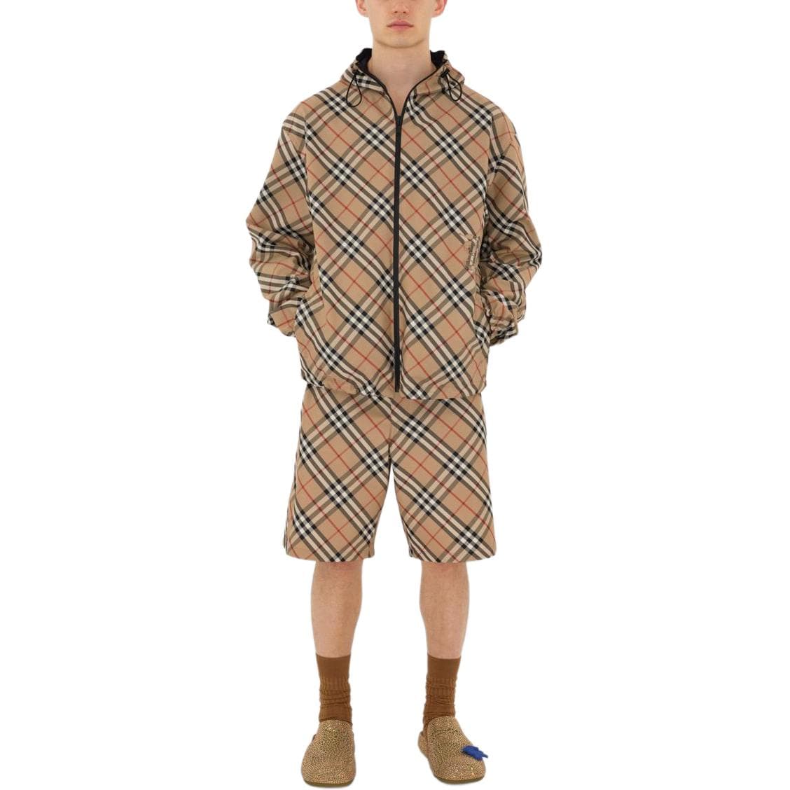 Куртка Burberry Equestrian Logo Check Hooded Jacket - изображение 5