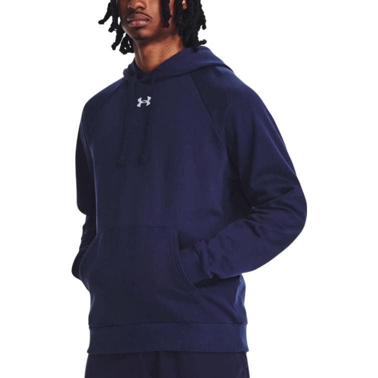 Кофта Under Armour Rival Fleece Темно-синий Синий Мужской Свитшот - изображение 4