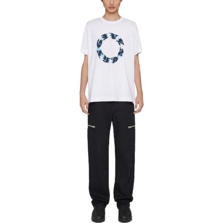 Футболка Givenchy Oversized T Shirt In Cotton With Givenchy Circle Print T - изображение 2