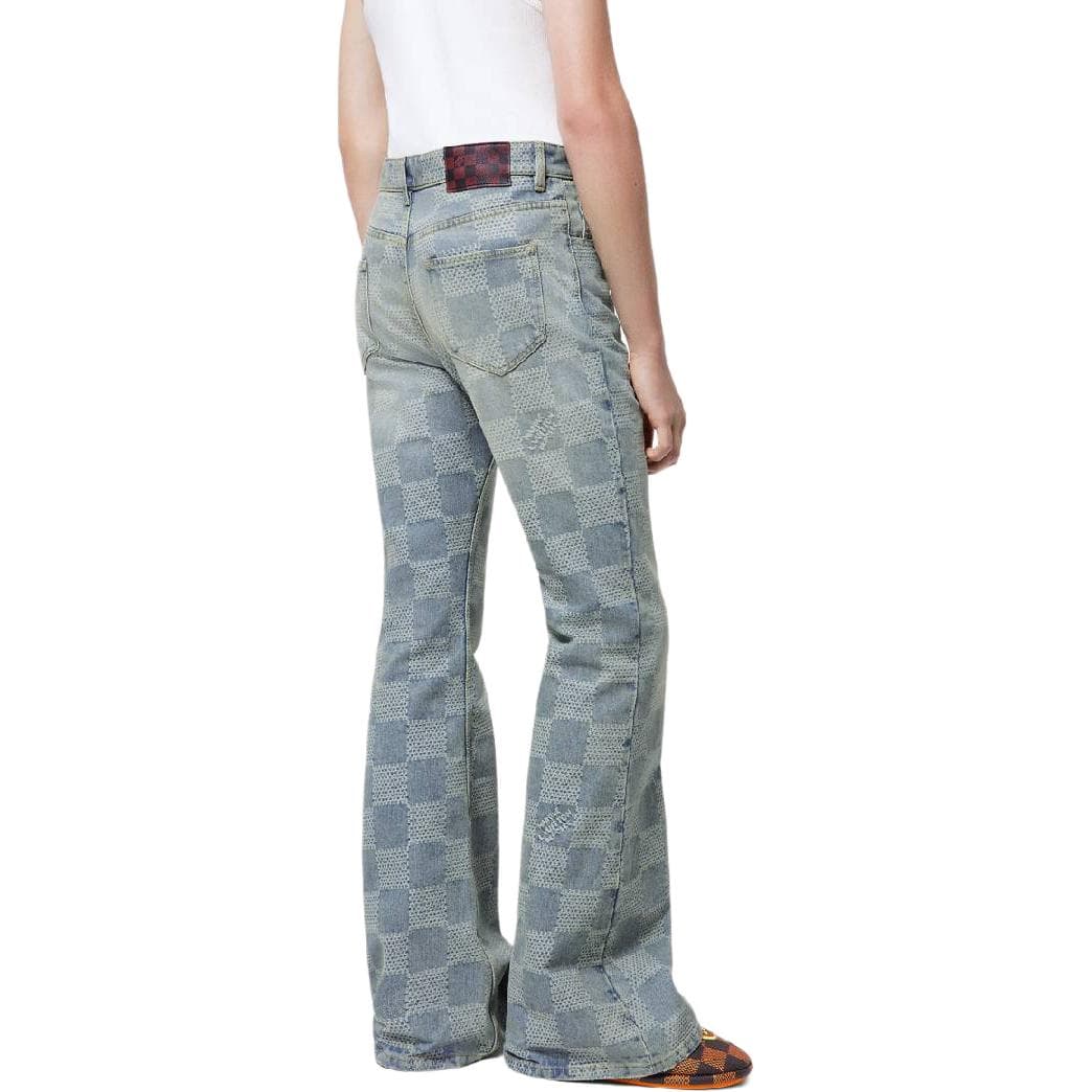 Штаны Louis Vuitton SS24 Flare Jeans Blue - изображение 6