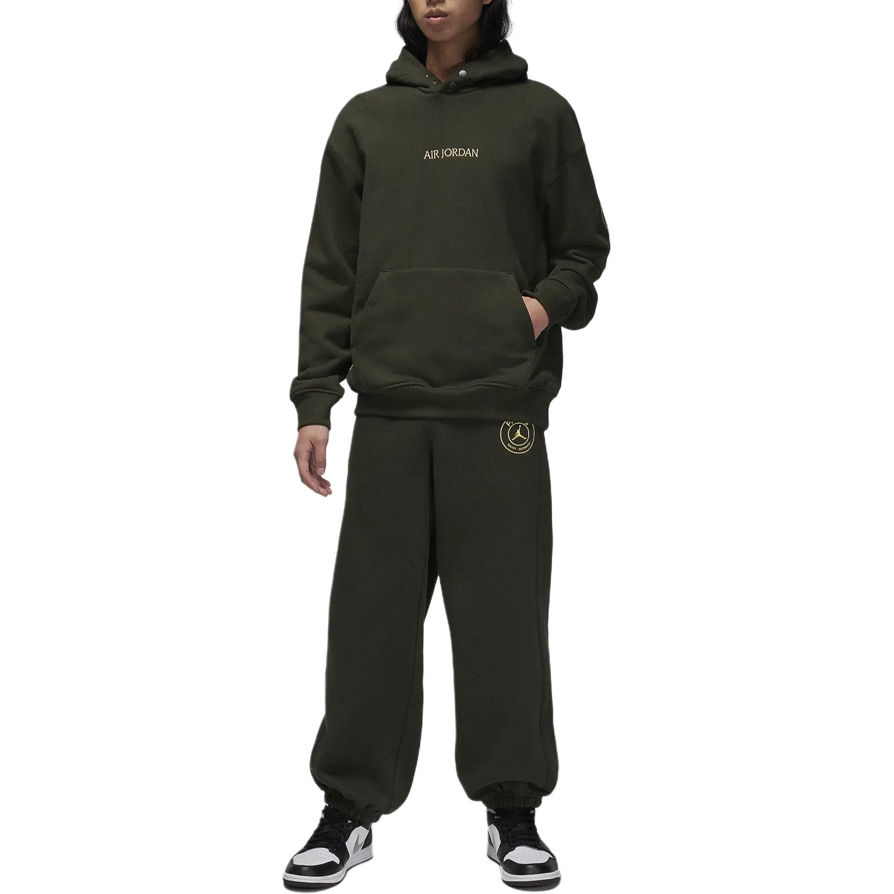 Худи Jordan x PSG Olive Hoodie - изображение 3