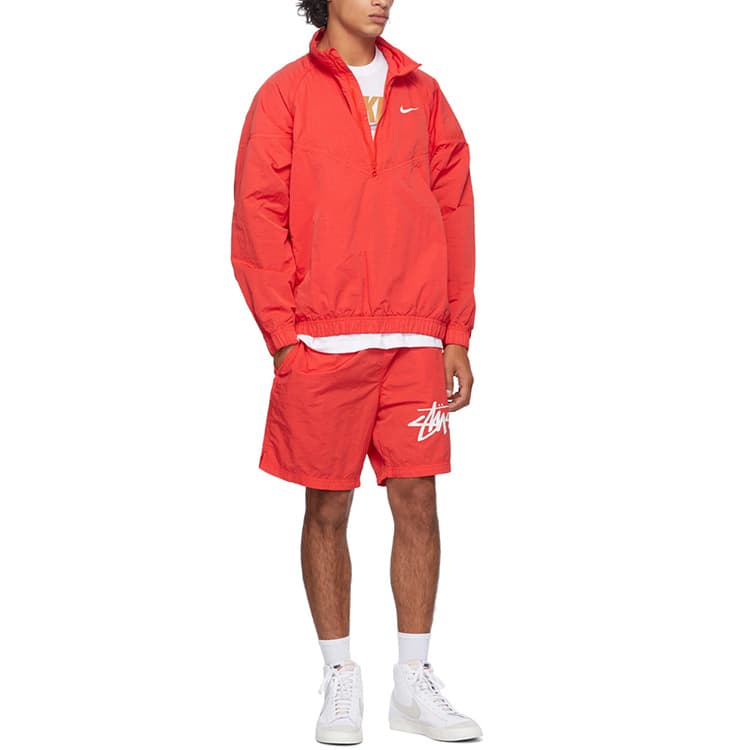 Шорты Stussy x Nike Logo Shorts Red - изображение 5