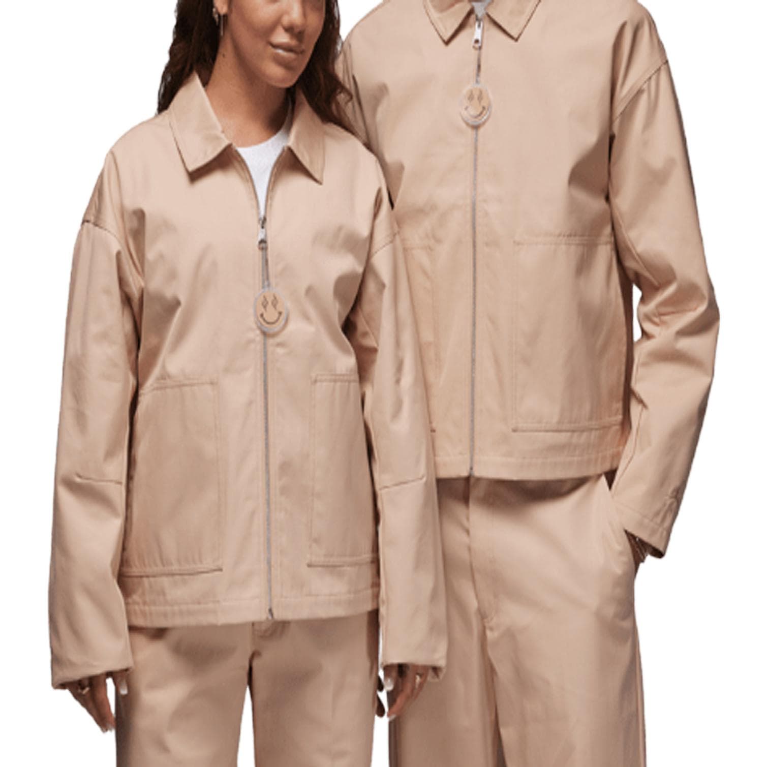 Куртка Jordan x J Balvin FW23 Coach Jacket Khaki - изображение 3