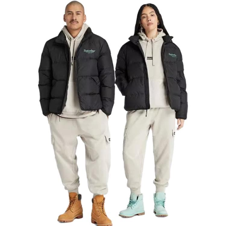Зимняя куртка Timberland Пуховик Унисекс Черный - изображение 2