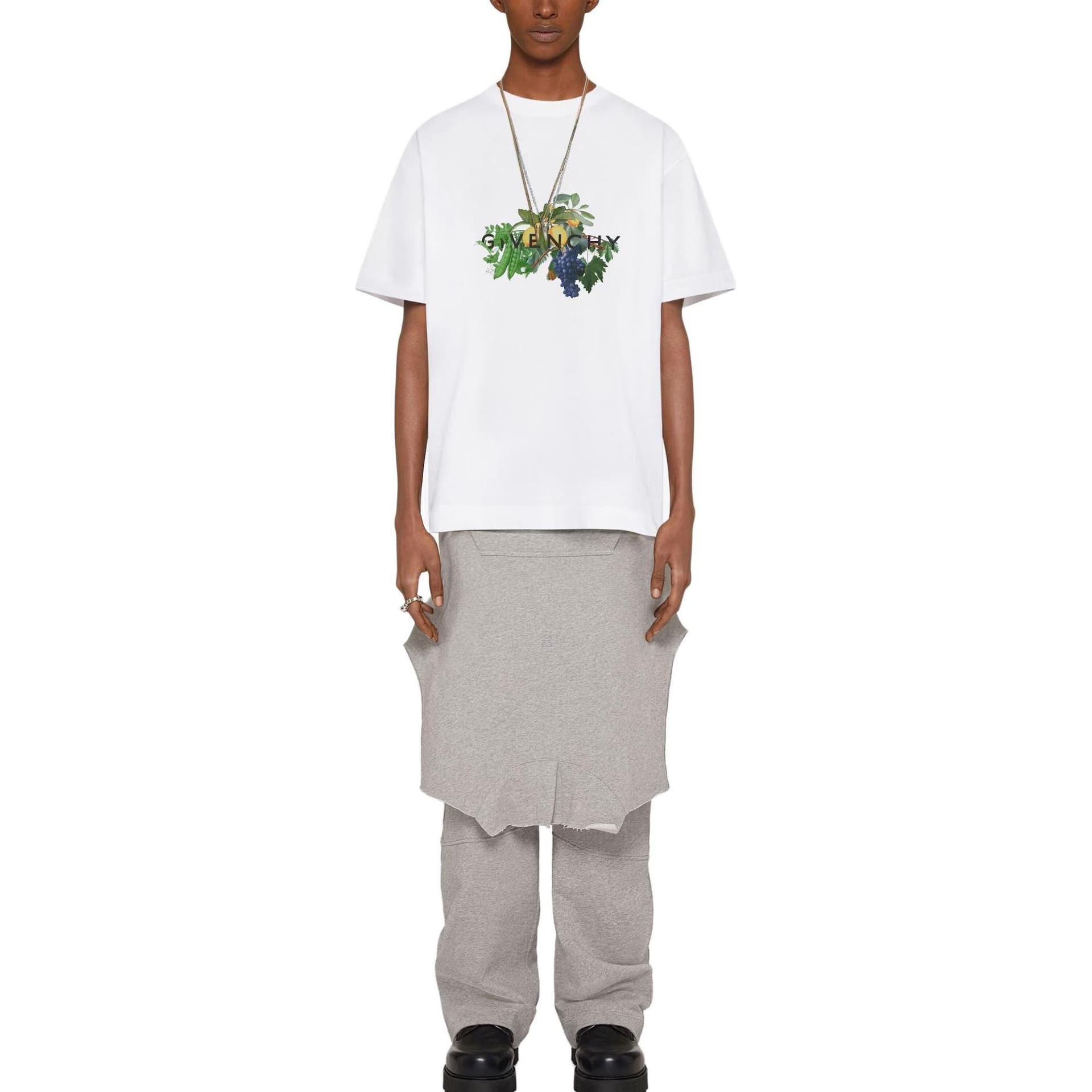 Футболка Givenchy T-Shirt In Cotton With Givenchy Fruits And Vegetables T - изображение 5