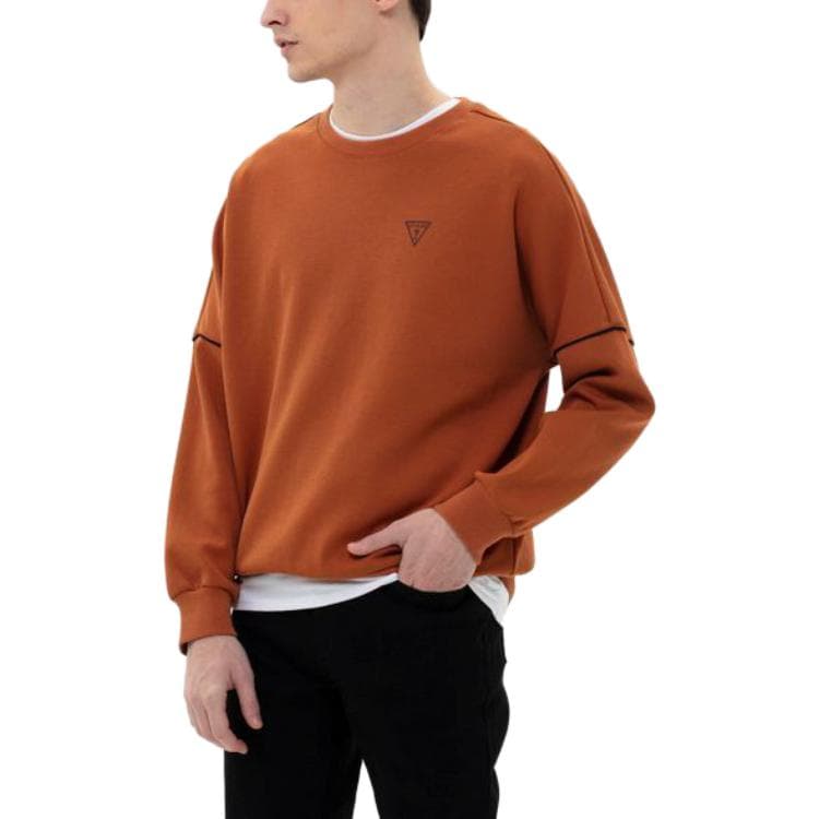 Кофта GUESS Logo Crewneck Sweatshirt Brown - изображение 2