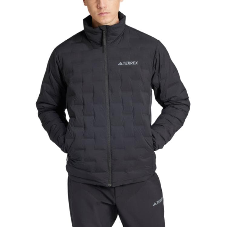 Зимняя куртка пуховик Adidas Пуховая куртка Мужская Черная - изображение 4
