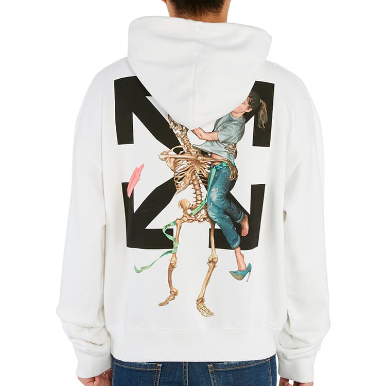 Худи OFF-WHITE Arrows Hoodie White - изображение 3
