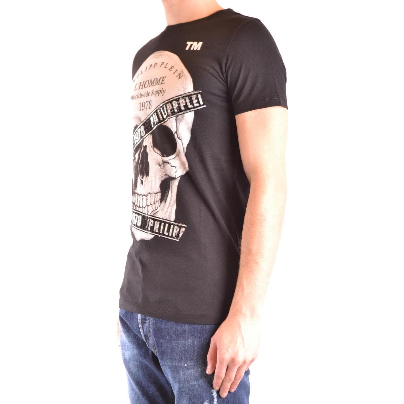 Футболка PHILIPP PLEIN Мужские черные рубашки T - изображение 3