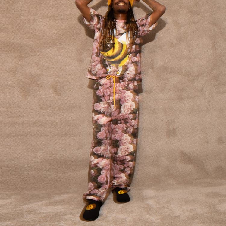 Штаны Drew House SS22 Secret House Sweatpant Roses - изображение 4