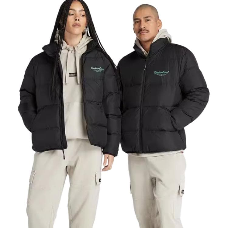 Зимняя куртка Timberland Пуховик Унисекс Черный - изображение 3