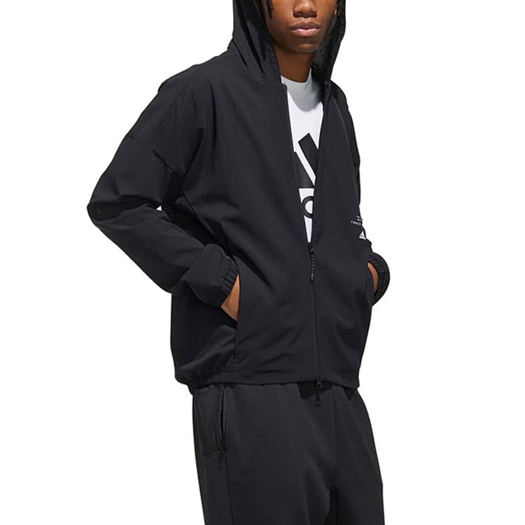 Куртка adidas Hooded Jacket Black - изображение 6