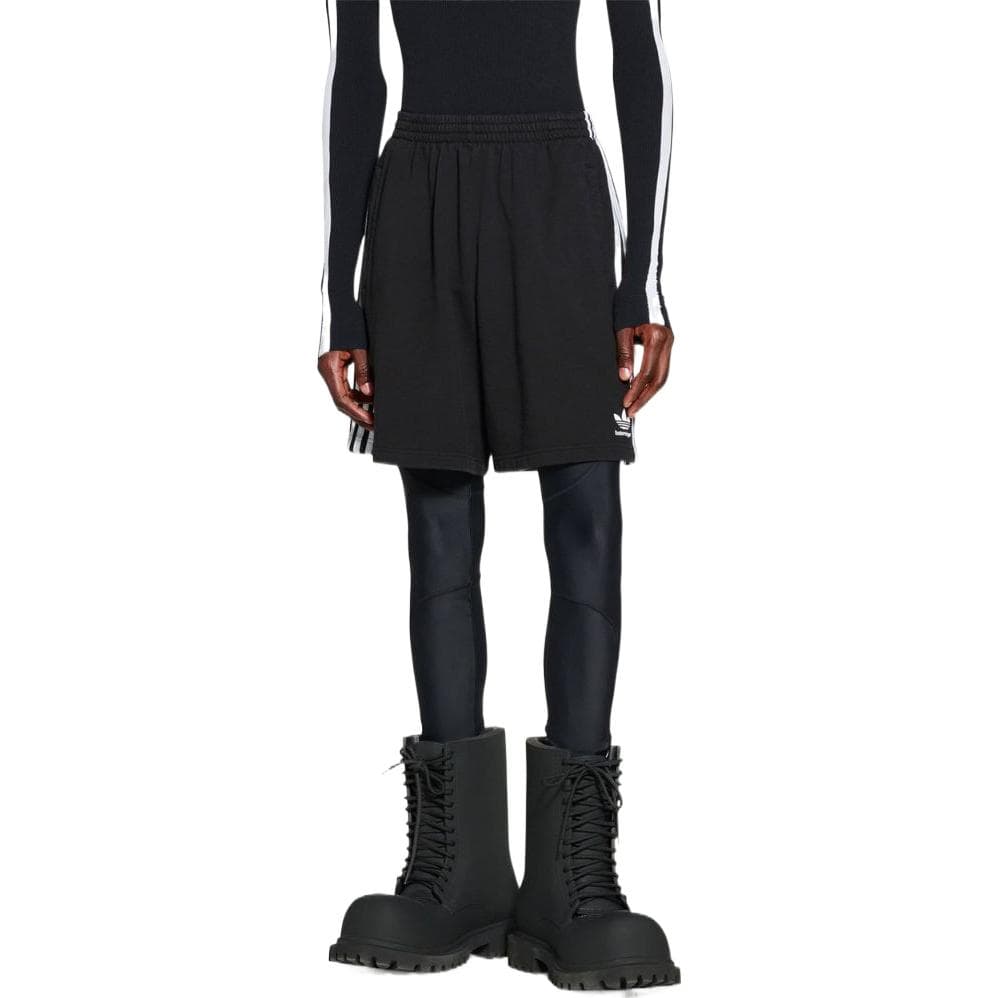 Шорты Balenciaga x adidas FW22 Logo Stripe Shorts - изображение 4