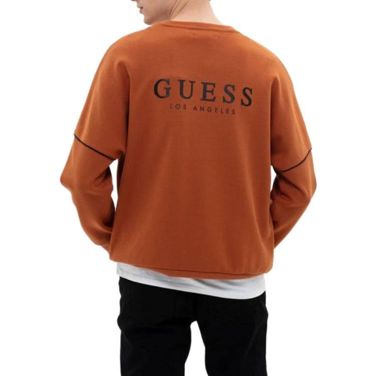 Кофта GUESS Logo Crewneck Sweatshirt Brown - изображение 3