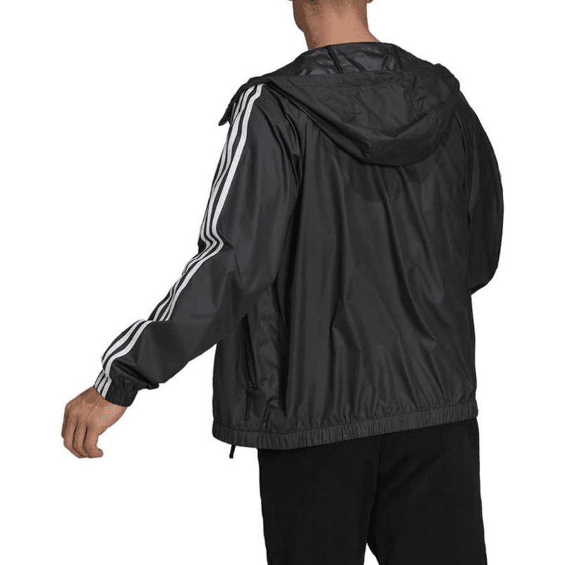 Куртка adidas BSC Classic 3-Stripes Hoodie Jacket Black - изображение 4