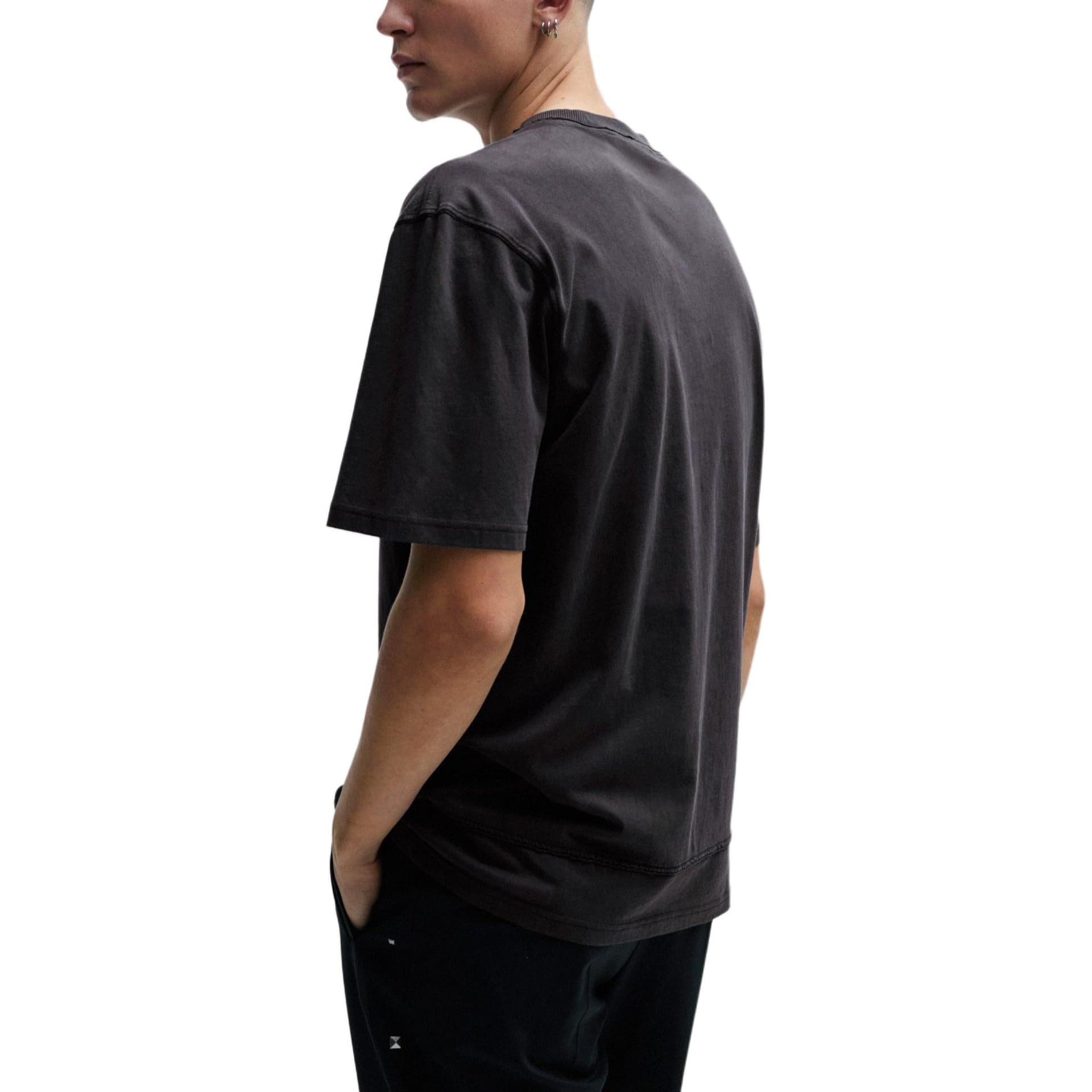 Футболка HUGO BOSS Cotton-Jersey T-Shirt With Stud-Effect Artwork T - изображение 3