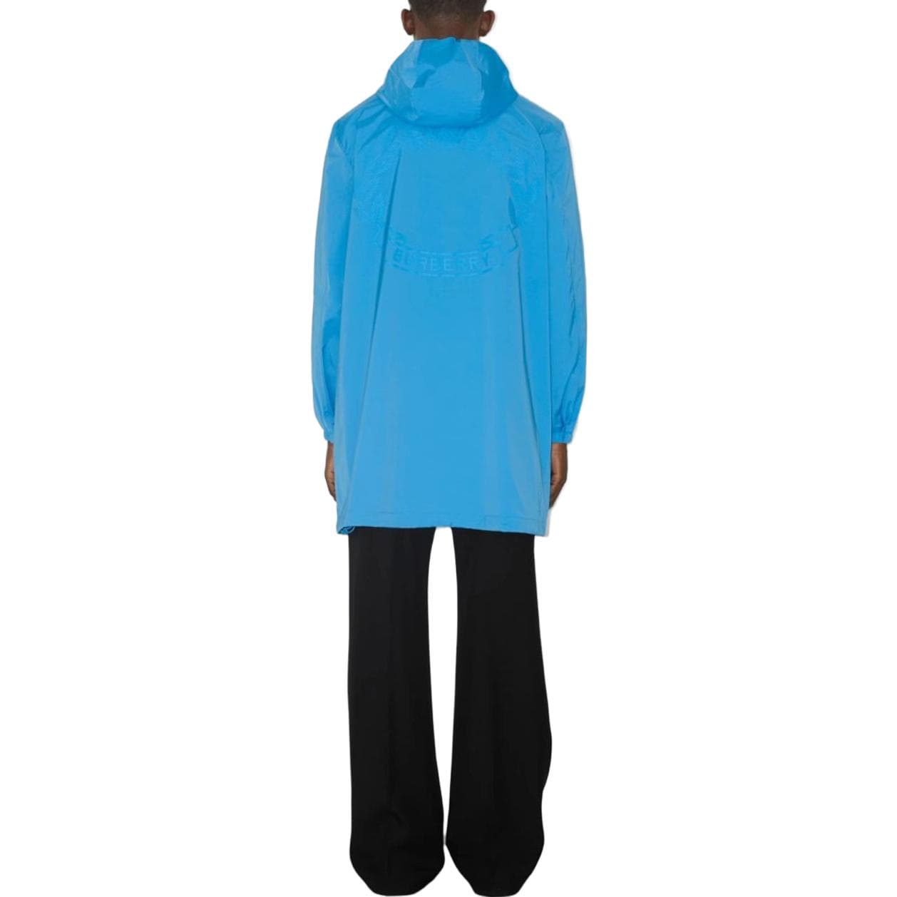 Ветровка Burberry FW23 Hooded Zip Trench Coat Sky Blue - изображение 3