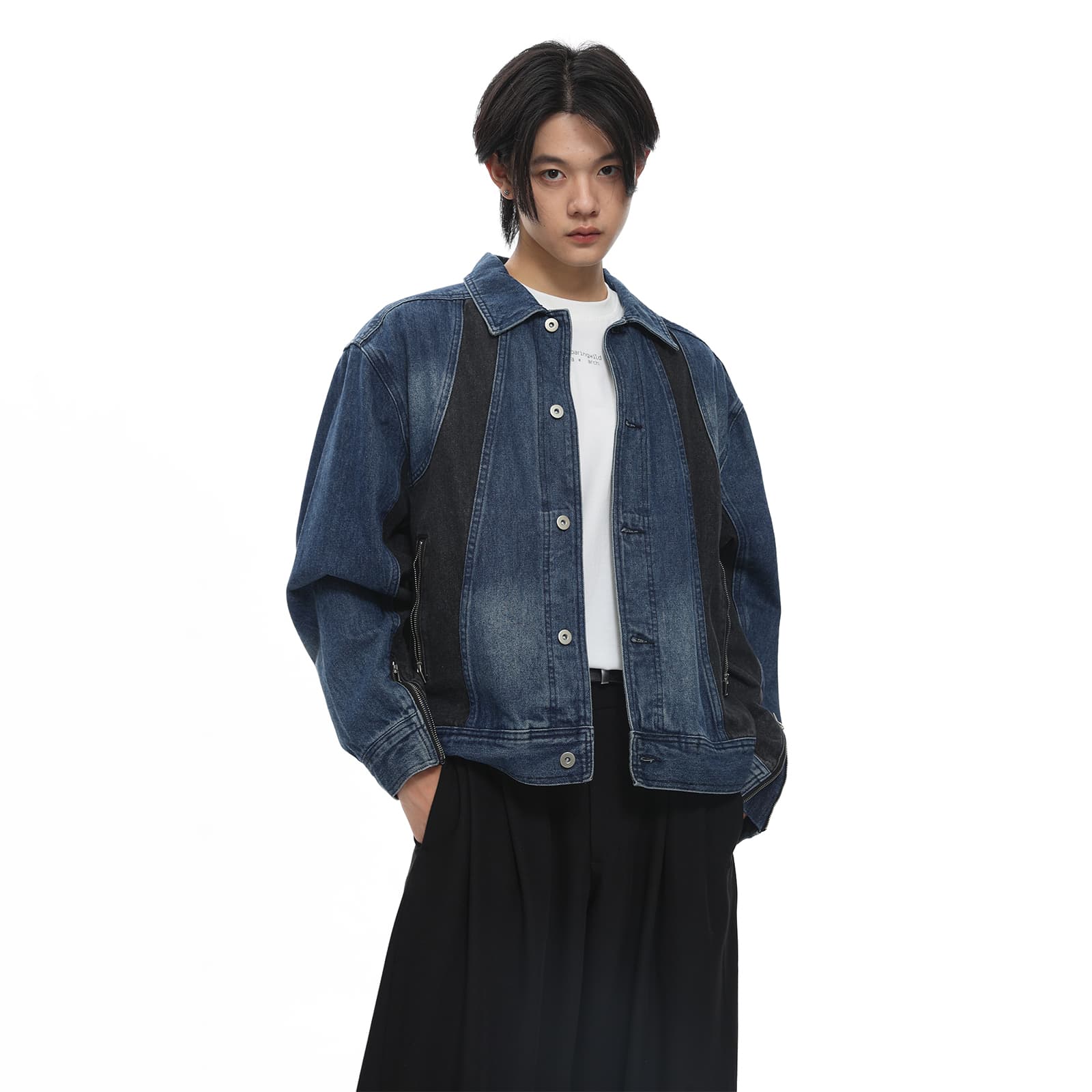 Джинсовая куртка ROARINGWILD Denim Jacket Blue - изображение 3