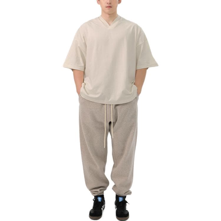 Футболка Fear of God Essentials FW23 V-Neck VT Silver Cloud - изображение 6