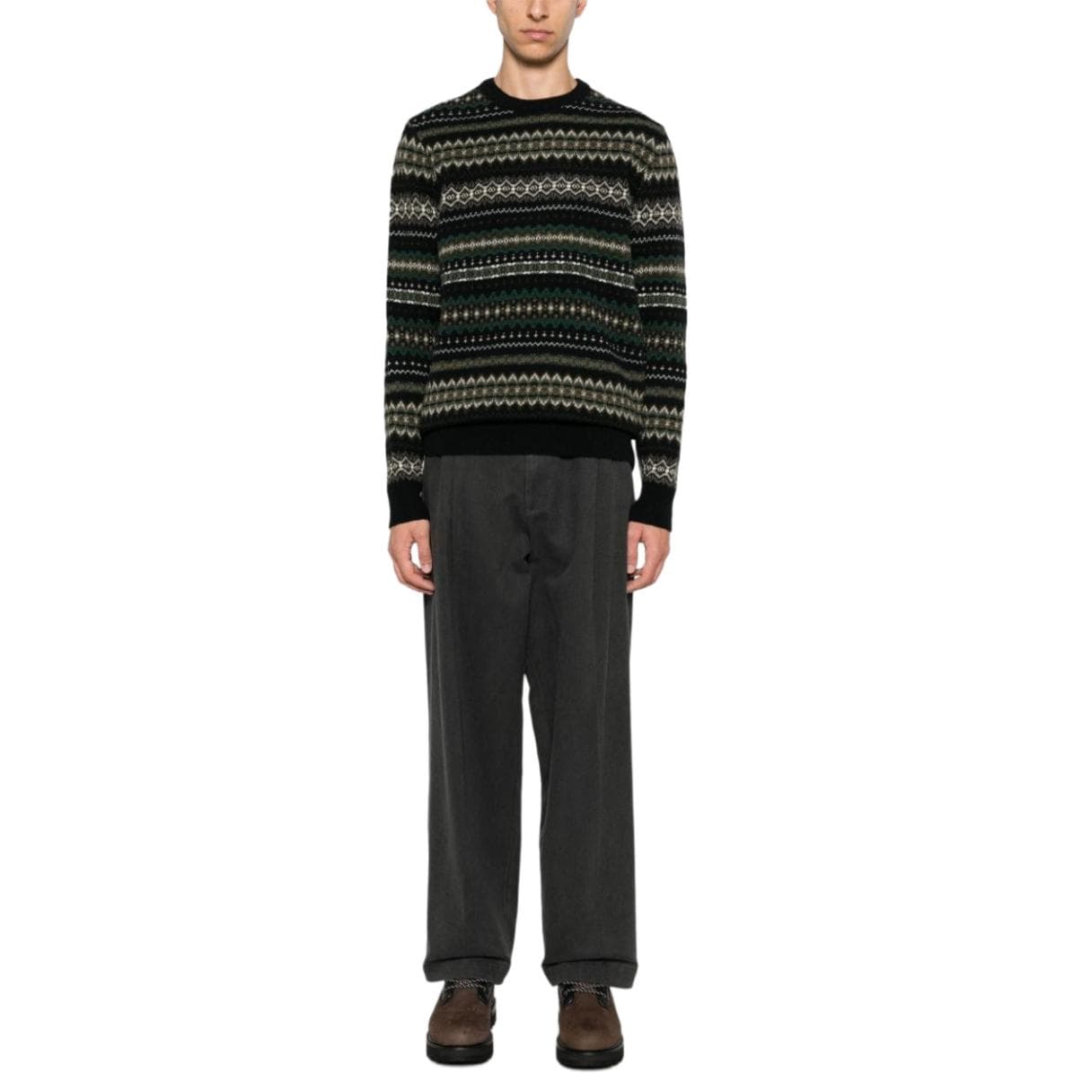 Кофта BARBOUR Многоцветный Пуловер Круглый вырез Мужской - изображение 2